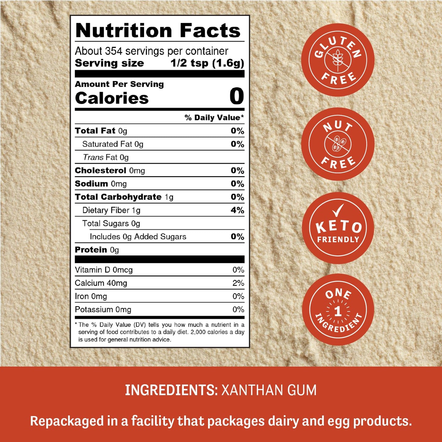 Judee'S Xanthan Gum - 20 Oz - Baking Supplies - Delicious And 100% Gluten-Free - Great For Keto Syrups, Soups, And Sauces - Enha