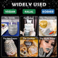 NiHome Edible Glitter Powder - Luster Dust for Food Decorating, 5g, Silver, Vegan, Allergen-Free