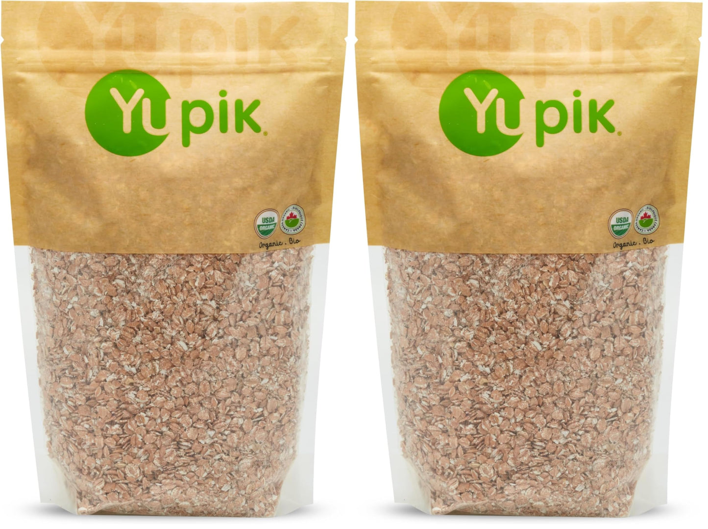 Yupik Organic Spelt Flakes, 2.2 lb, Non-GMO, Vegan (Pack of 2)