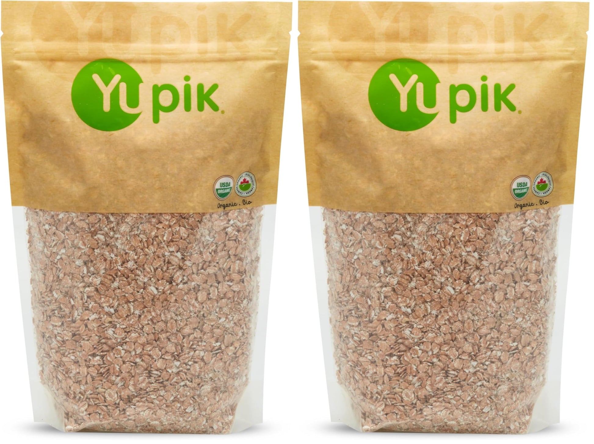 Yupik Organic Spelt Flakes, 2.2 lb, Non-GMO, Vegan (Pack of 2)