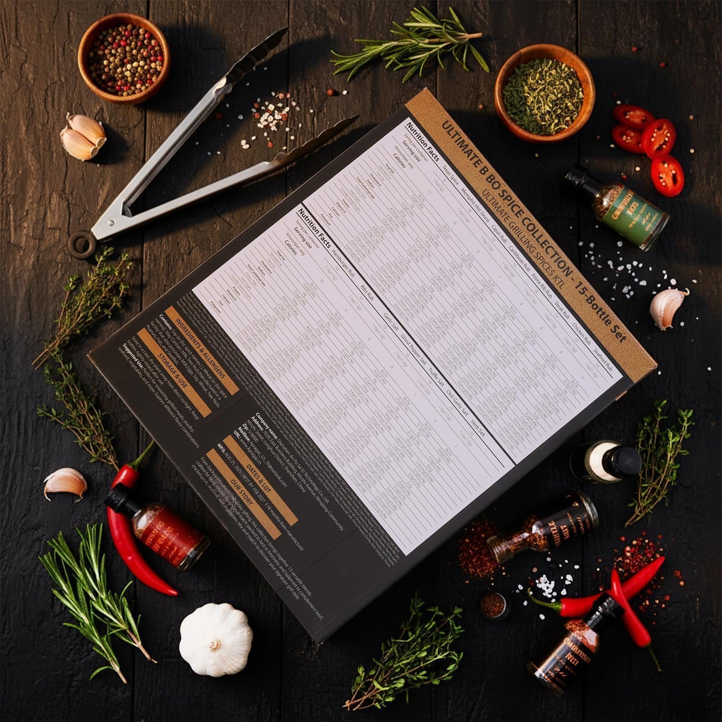 Grilling Seasoning Gift Set-15 Pack Unique Spices And Seasonings Sets For Men, All-Purpose Bbq Spices And Rubs Set For Mens Christmas Gifts Dads, Birthday, Husbands And Housewarming