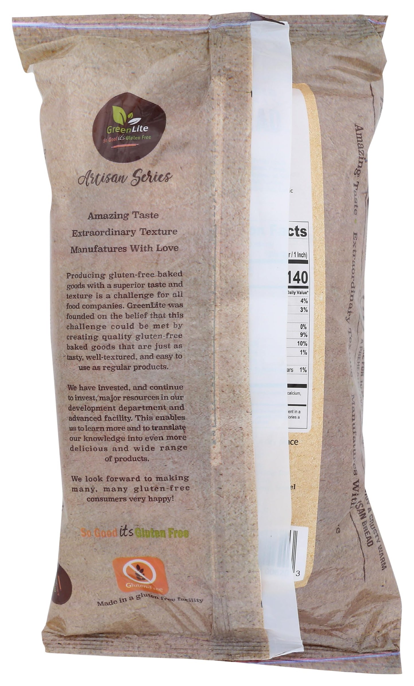Greenlite Classic Artisan Bread, 17.6 Oz
