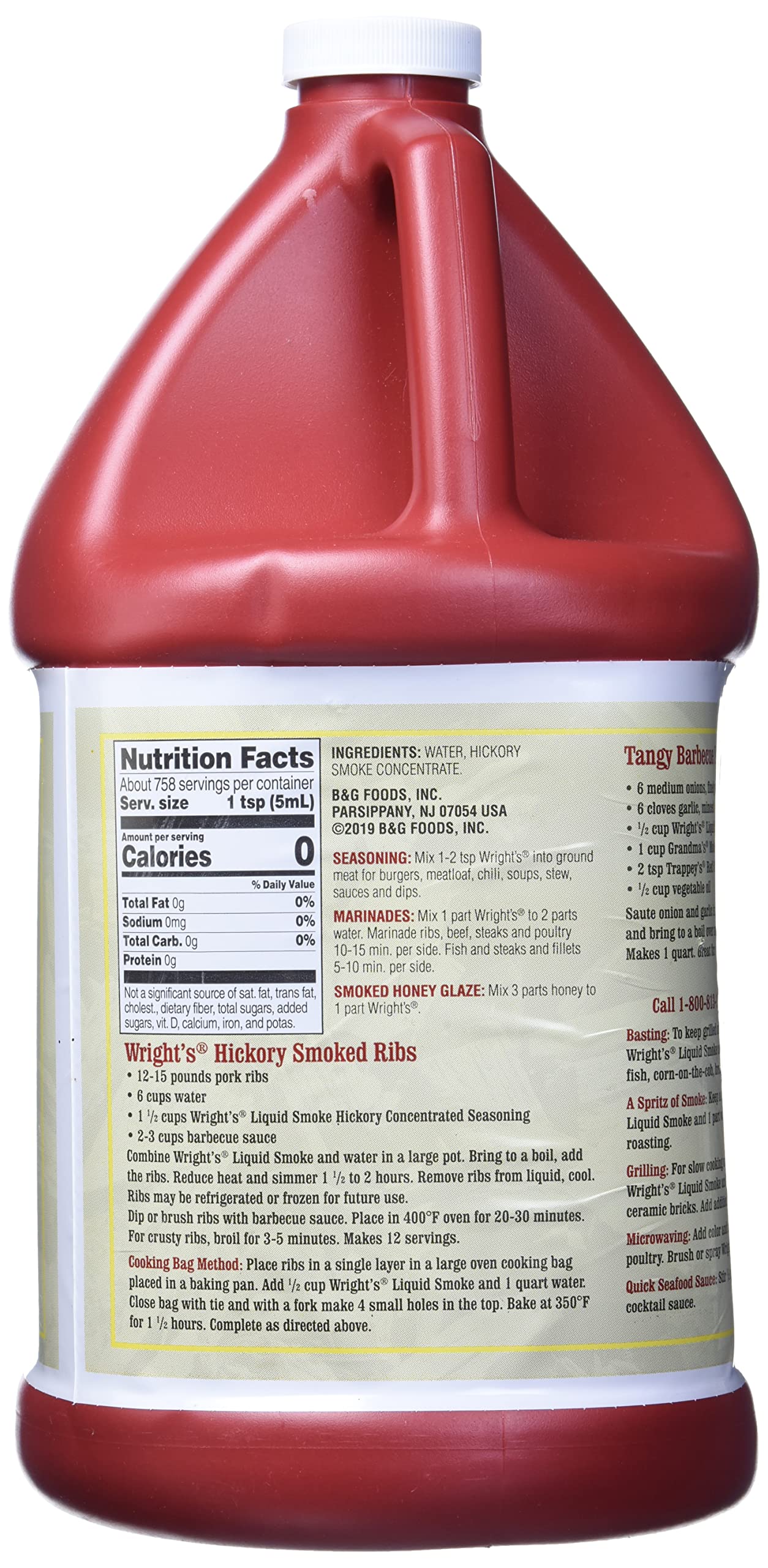 Wright'S Natural Hickory Seasoning Liquid Smoke, 128 Ounce