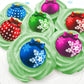 Sugar Robot Edible Wafer Paper Christmas Ornaments - Edible Cake Decorations - Cupcake Toppers - Cake Topper - Enhanced Crafted In Usa - 24 Pcs Pack