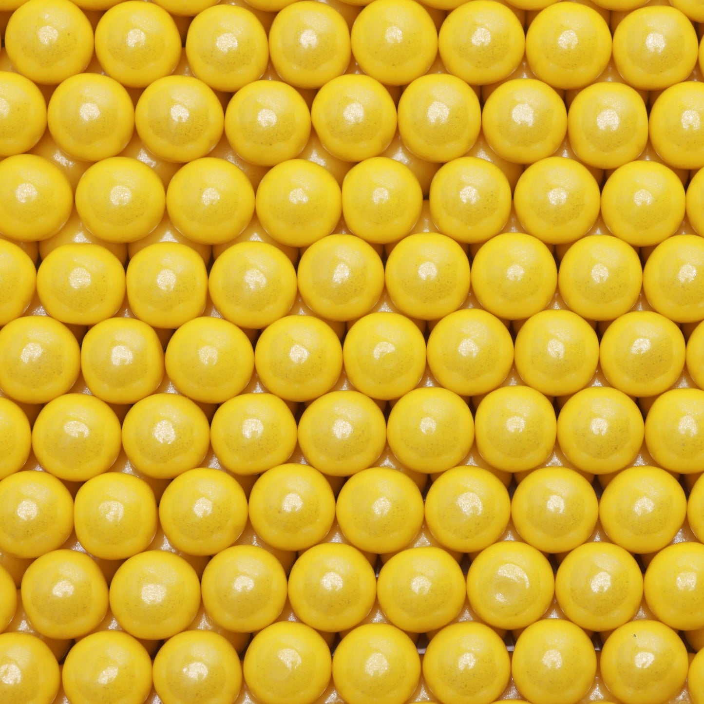 Shimmer Gumballs - Bubble Gum for Kids Yellow Candy - Pearl Lemon Gumballs 3.5 oz Chewing Gum - Nostalgic Valentines Candy for P