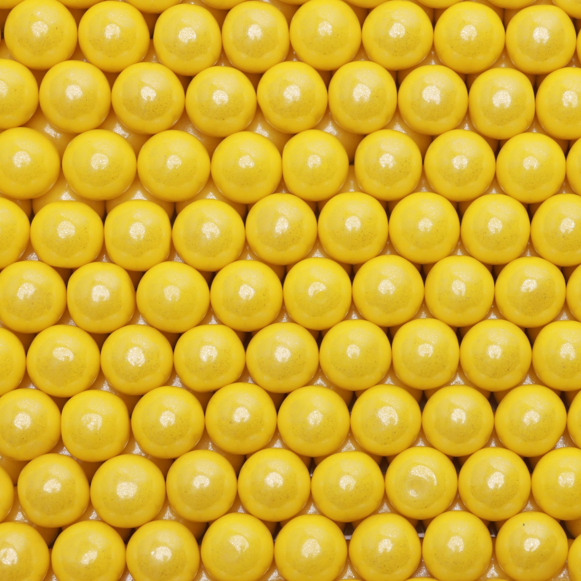 Shimmer Gumballs - Bubble Gum for Kids Yellow Candy - Pearl Lemon Gumballs 3.5 oz Chewing Gum - Nostalgic Valentines Candy for P