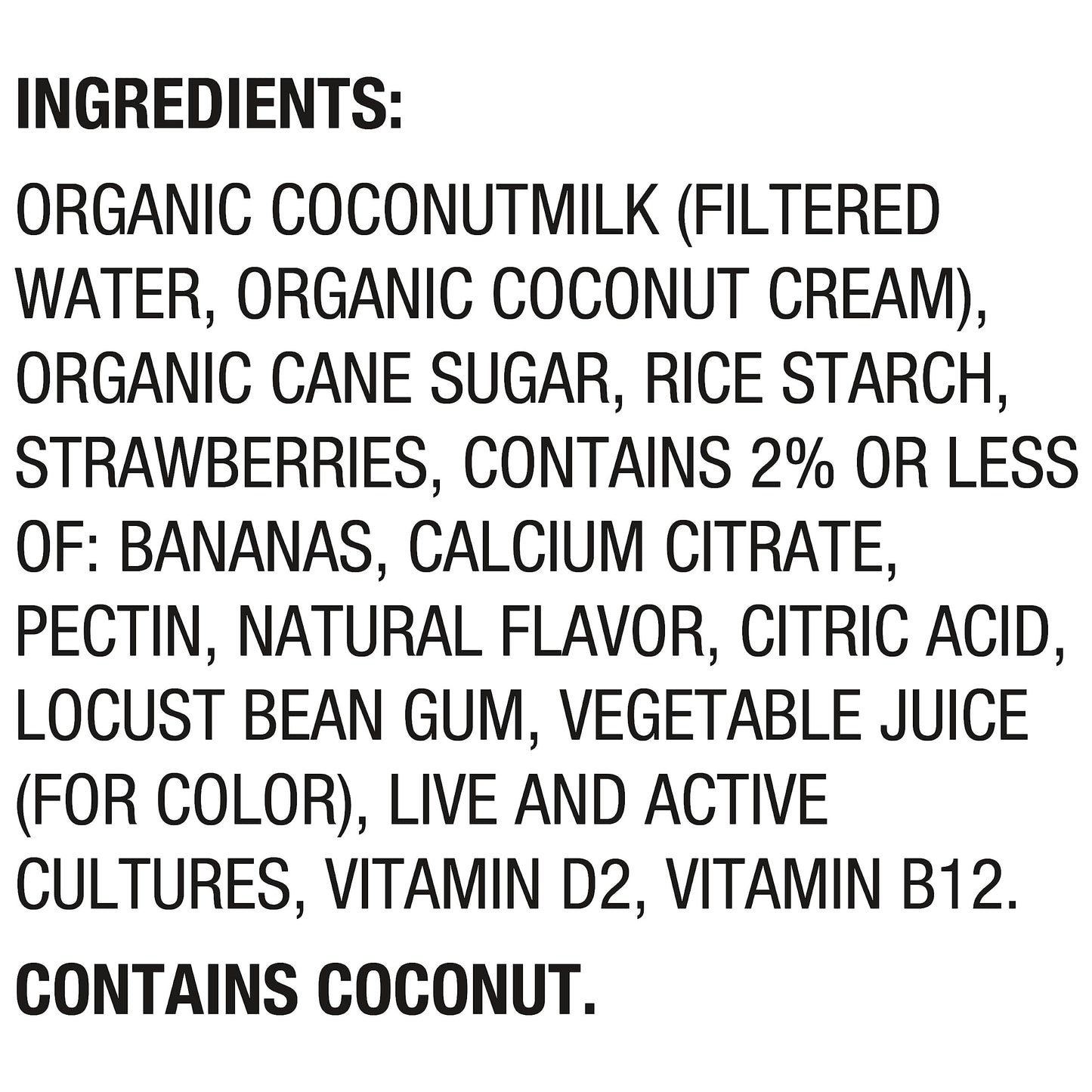 So Delicious Cultured Coconutmilk Dairy-Free Yogurt, Strawberry-Banana, 5.3 Ounce Plant-Based Vegan Dairy-Free Yogurt Alternativ
