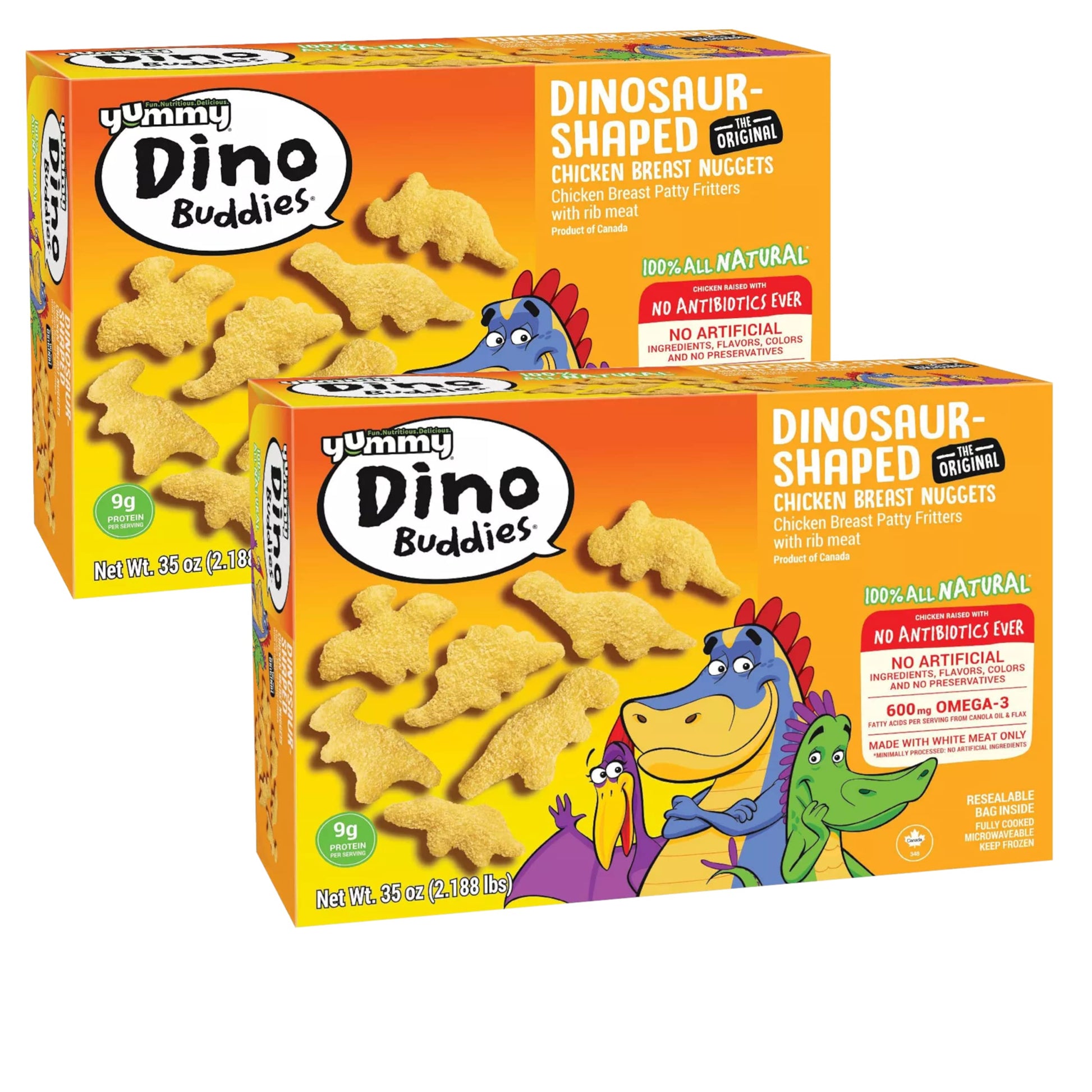 Gourmet Kitchn Frozen Chicken Breast Nuggets, Omega 3, No Preservatives, 70oz (2 Boxes, 35oz each)