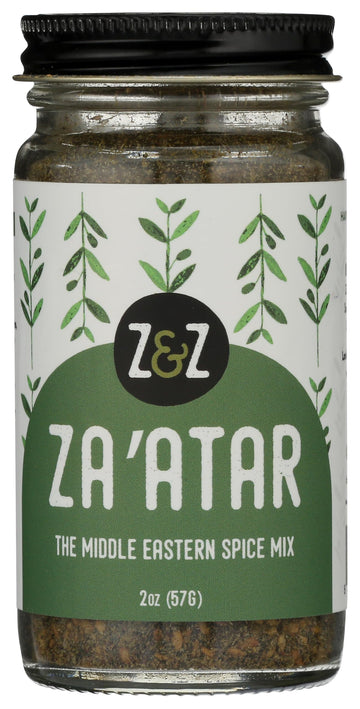 Z&Z Zaatar Spice Blend with Sumac & Toasted Sesame Seeds, 2 Oz - Savory & Tangy Seasoning for Breads, Salads, Chicken, Snacks