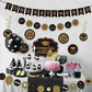 Rssta i Cake Topper, Mis Quince 15, Glitter Design 3 Gold, Cardstock, Happy 15th Birthday Party Decorations