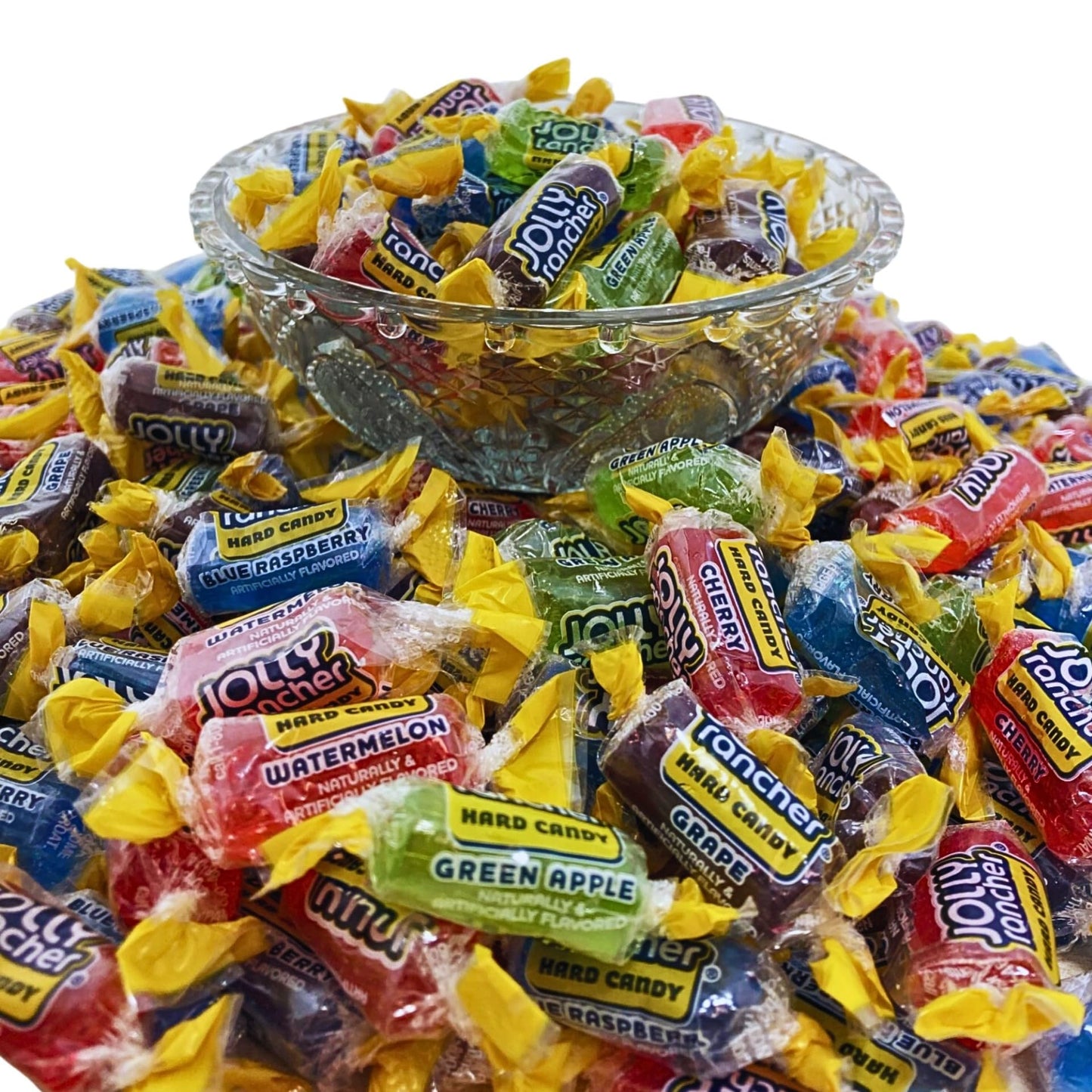 Jolly Ranchers Hard Candy Assortment 6Lbs- All 5 Original Flavors Cherry, Blue Raspberry, Green Apple, Watermelon And Grape Indi