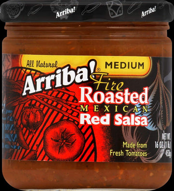 Arriba! Fire Roasted Mexican Red Salsa Medium 16 Oz(Pack Of 18)18