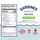 Beach Cliff Wild Caught Canned Sardines in Water  No Salt Added - High Protein  Keto Friendly  Gluten Free - Ideal Can Sardines for Healthy Recipes - 3.75 Ounce (Pack of 12)