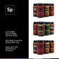 Spiceology malt-inspired-Infused BBQ Rub Set - 6 Pack, Includes Cherry Chipotle Ale, Honey Mustard IPA, Hickory Peach Porter, and More, 12 Ounce