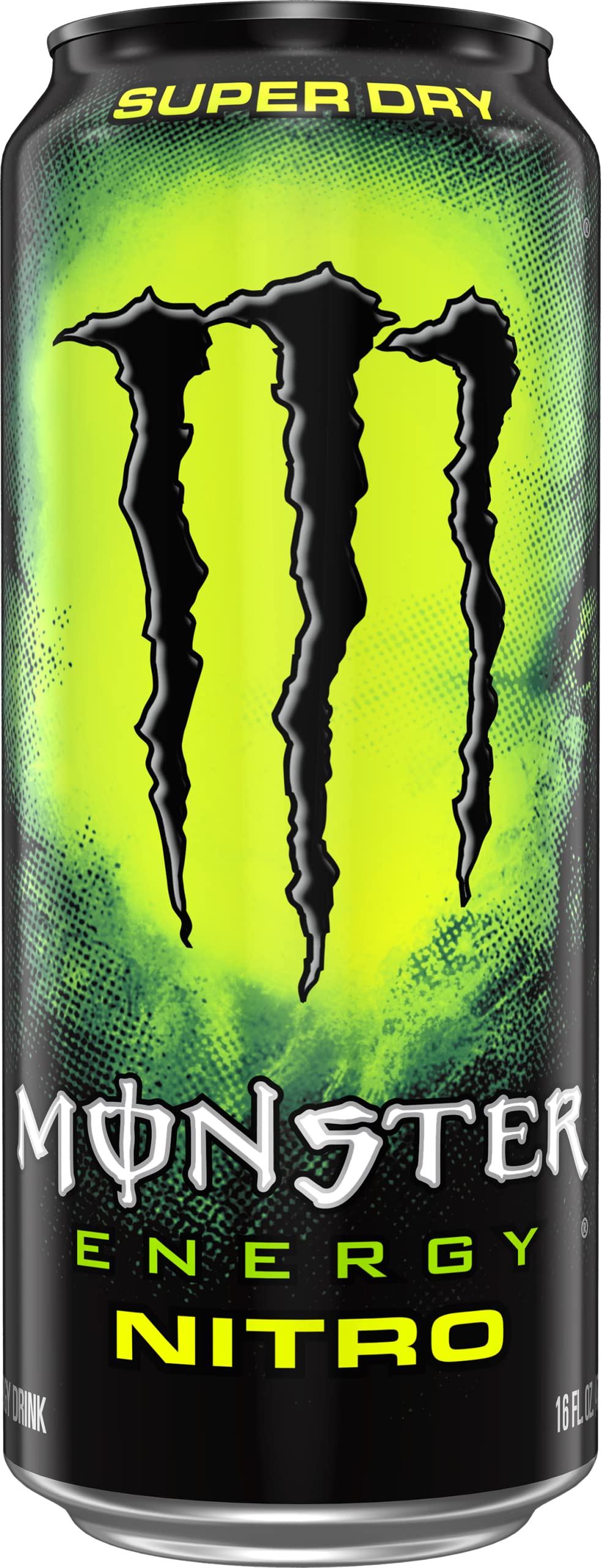 Monster Energy Nitro Super Dry Energy Drink, Maximum Strength, 16 Fl Oz, Pack of 15