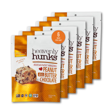 Heavenly Hunks Peanut Butter Chocolate, 6 Oz Bag - 6 Pack