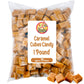 Fusion Sweets Caramel Cubes Candy - Soft Chewy Individually Wrapped - 1 lb Bulk Bag