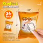 4Es Novelty 24 Pack Halloween Mini Marshmallows - Spook Poof - Indvidually Wrapped Vanilla Flavor - Halloweens Candy for Kids in Bulk  Snacks for Trick or Treat  17 Marshmallows in Each Bag