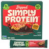 Simply Protein - Chocoberry Dipped Bars  20 Count - Plant Based Protein Snack Bars - Snacks for Kids - 6g Protein  3g Sugar  & 100 Calories - Vegan  Gluten Free  Non GMO  & Kosher - 4 Boxes