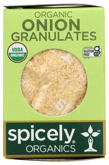 Spicely Organic Onion Granulates 0.4 Oz Certified Gluten-Free