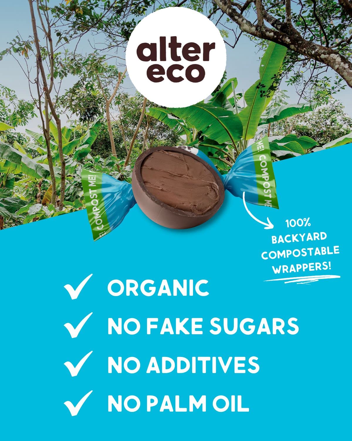 Alter Eco | Silk Velvet Truffles | 39% Pure Dark Cocoa, Fair Trade, Organic, Non-GMO, Gluten Free Dark Chocolate Truffles (10 Co