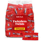 Licorice Twist Strawberry Bulk Pack 2 Pound - Individually Wrapped Chewy Candy for Easter Basket Stuffers, Party Favors, Pinata 