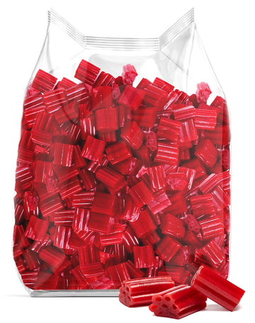 Bulk Cherry Flavored Licorice Bites 3 Pound Bag - Soft & Chewy Cherry Candy For Party Favors, Candy Buffets & Treats - Bulk Cand