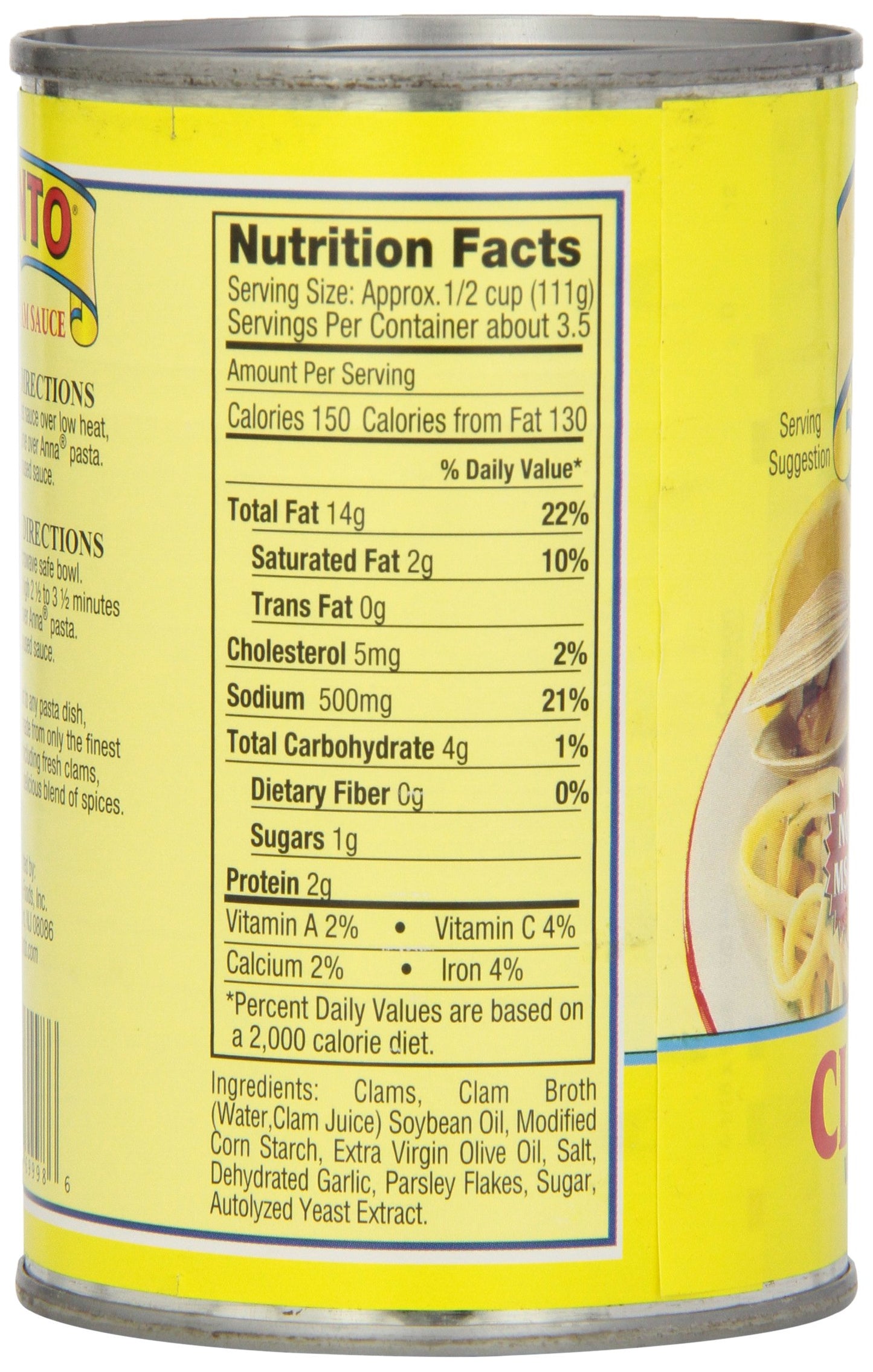 Cento White Clam Sauce, 15-Ounce (Pack of 12)