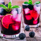 Jungle Pulp Blackberry Puree Mix, Pasteurized Fruit for Cocktails & Desserts, 33.81 Fl Oz (1 Liter)