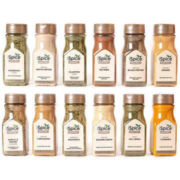 iSpice Seasoning Starter Spice Set with Spices Included Cooking Gifts Spices and Seasonings Sets, Home Basic Spice Set | Chef Gr