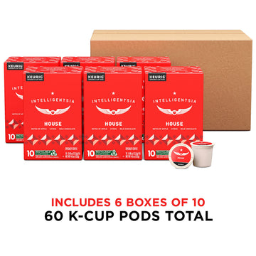 Intelligentsia Coffee Light Roast K-Cup Pods - 60 Count, Flavor Notes of Milk Chocolate, Mandarin, and Apple, House