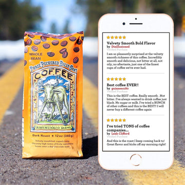 Raven'S Brew Coffee Three Peckered Billy Goat, 12 Ounce - Dark Roast - Full Body With A Long Sweet Finish (Whole Bean, 12 Oz)