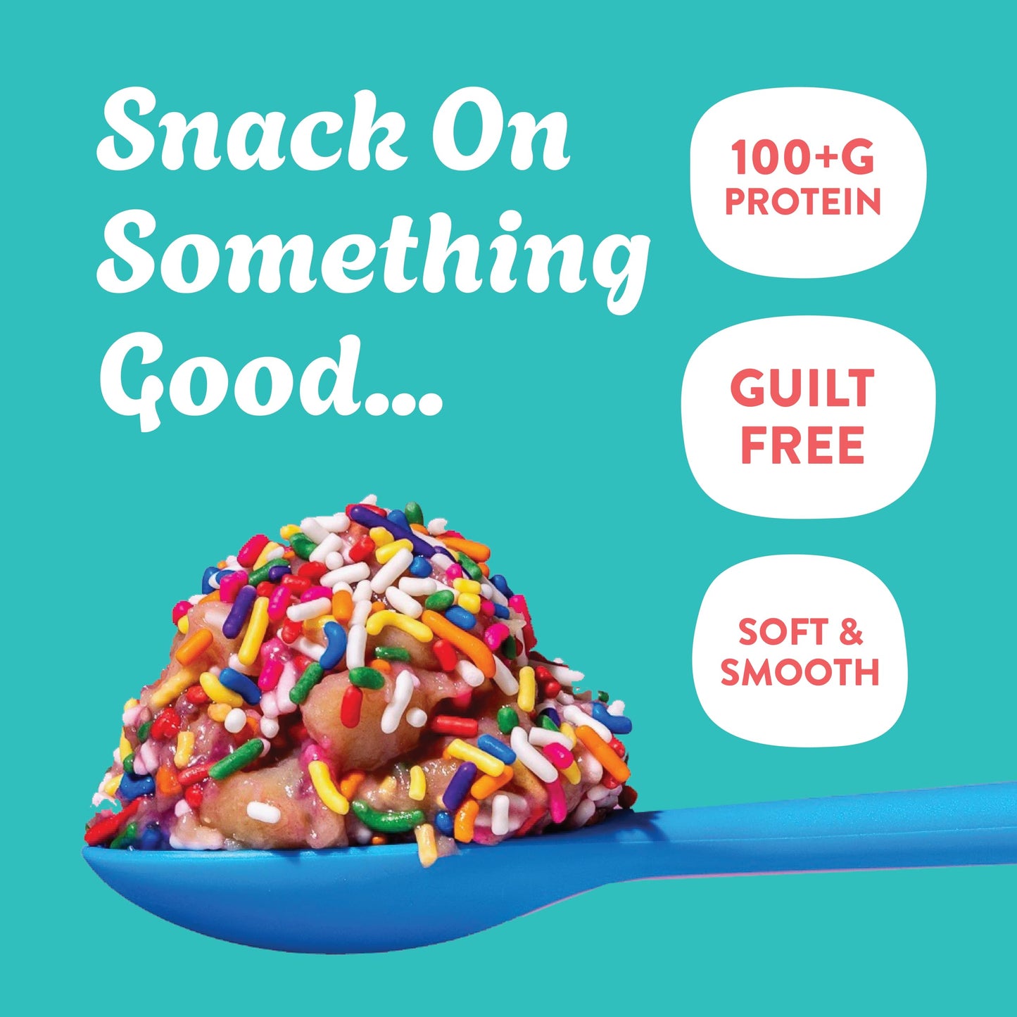 Twisted Dough - Confetti Batter | Healthy Edible Dessert | 100 Grams Of Whey Protein | Protein Packed Cookie Dough | Gluten Free