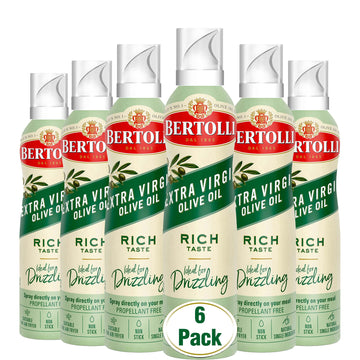 Bertolli Extra Virgin Olive Oil Spray, Rich Taste - 4.9 OZ, Pack of 6