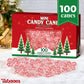 Taboom Mini Candy Canes - 100 Count Red & White Peppermint Candy for Holiday Gifts, Stocking Fillers & Party Favors