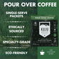 Kuju Coffee Premium Pour Over Coffee Singles - Basecamp Blend, Medium Roast, 0.5 Ounce (Pack of 6)