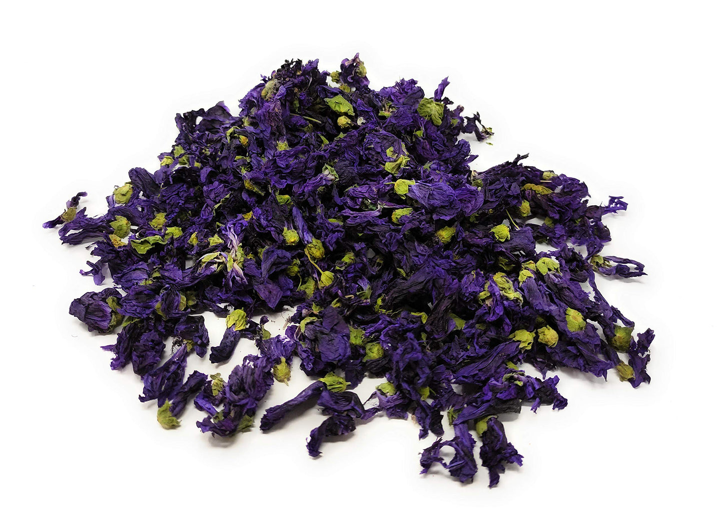 Dried Blue Mallow Flowers - 100% Natual Malva Sylvestris, Net Weight: 0.5Oz / 15G - Color-Changing Blue Herbal Tea