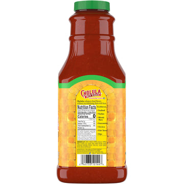 Cholula Chili Lime Hot Sauce, 64 fl oz - One 64 Fluid Ounce Bulk Container of Chili Lime Hot Sauce with Mexican Peppers, Lime an