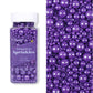 Cobakey Purple Sprinkles For Cake Decorations 3.52 Ounce Edible Pearl Sugar Sprinkles For Cupcake Toppers Wedding Party Valentin
