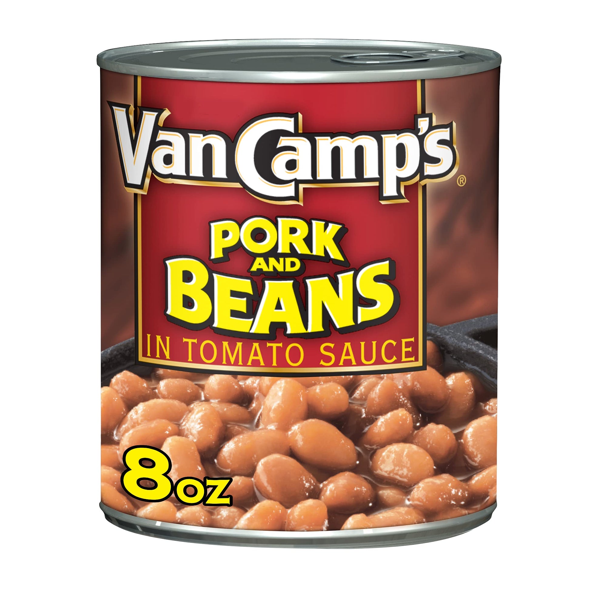 Van Camp'S Pork And Beans, Canned Beans, 8 Oz (Pack Of 24)
