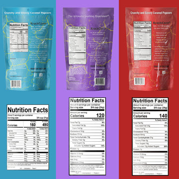 Krackcorn Popcorn Variety Pack - Original (4 Oz), Cheddar And Jalapeno (3.25 Oz) Flavored Popcorns, Gluten-Free & Non-Gmo Health