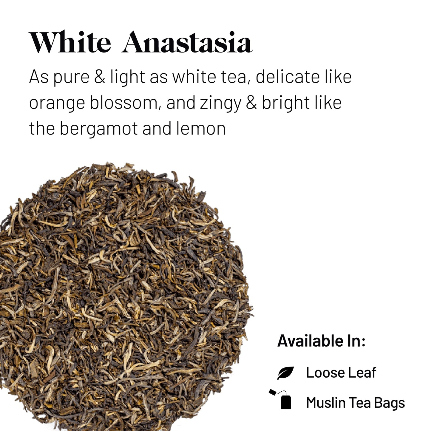 Kusmi Tea - White Anastasia - Organic Blend Of White Tea With Bergamot - Enjoy Hot Or Iced - Smooth, Flavourful Tea - 20 Tea Bag