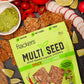 Flackers Organic Spicy Chili Lime Multi-Seed Crackers, 4 Ounce 6-Pack, Gluten Free, Non Gmo, Vegan, Keto Snack, 5G Protein, 6G F