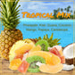 Tropical Deluxe Dried Mixed Fruit - By Its Delish, 10 Lbs Bulk Bag | Healthy Snacks For Adults | Fresh Snack Mix Dry Fruit | Pin
