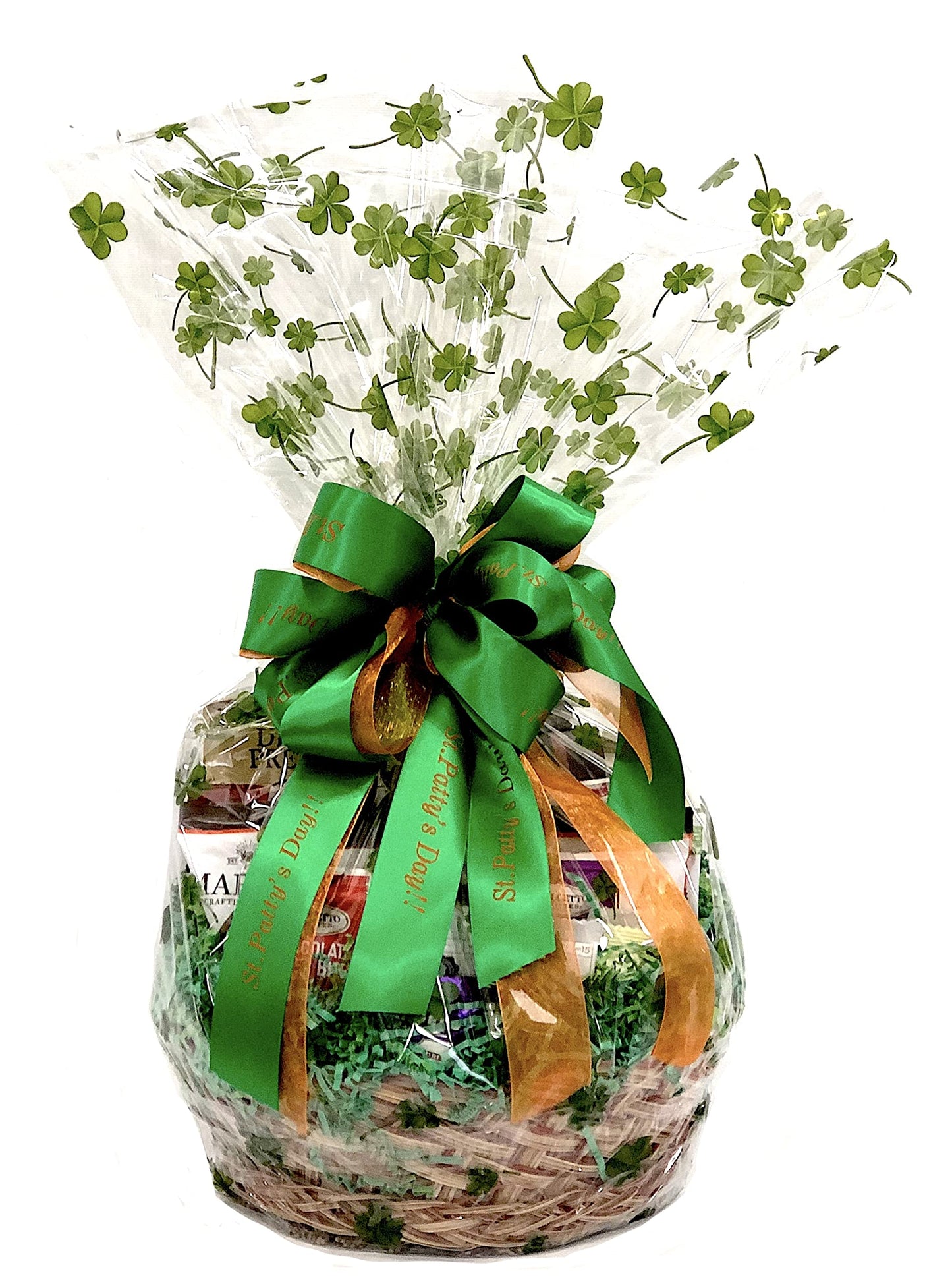 Gifts of Gourmet Hand-Crafted Chocolate Gift Basket - 12 Piece, Small, Lucky Clovers, Perfect for Gifts and Celebrations