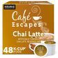 Café Escapes Chai Latte Tea Beverage, Single-Serve K-Cup Pods, 48 Count (2 Boxes of 24 Pods)