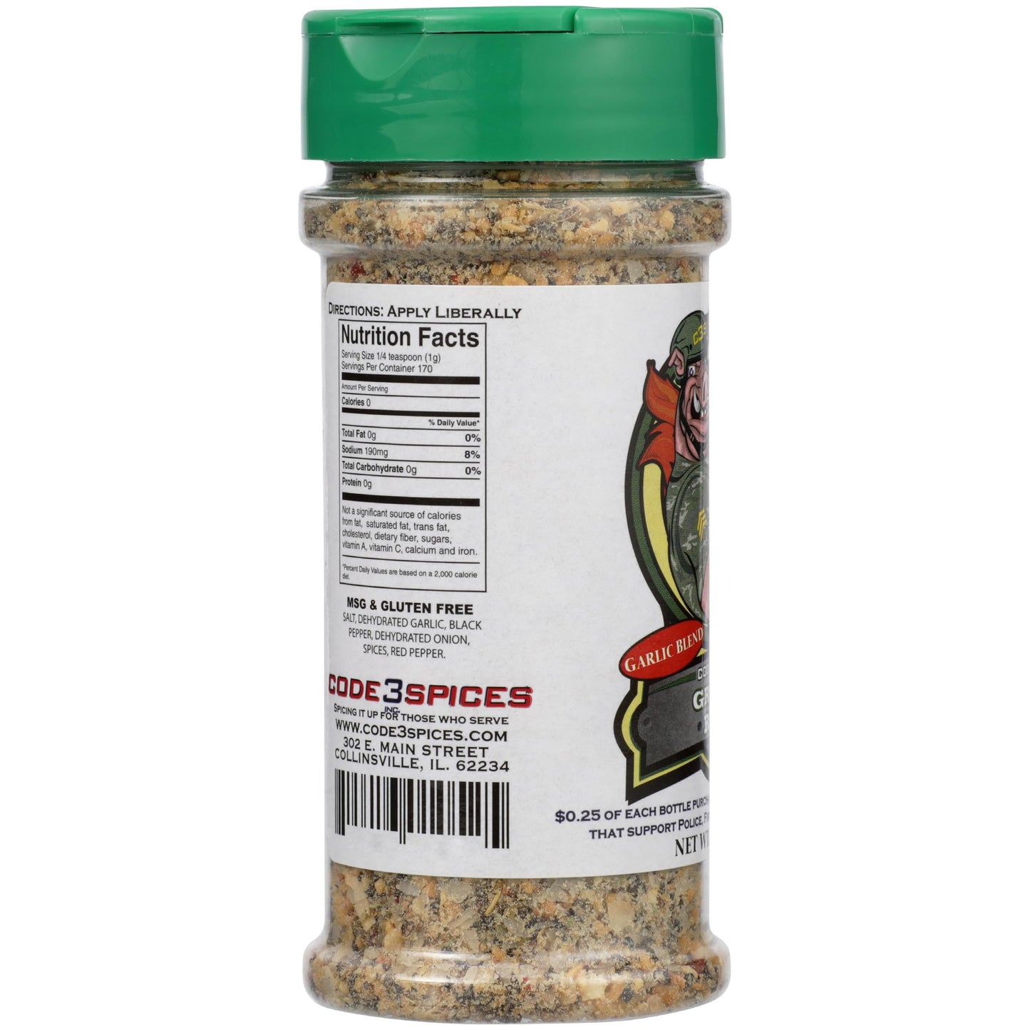 Code 3 Spices Grunt Rub, 6 Oz