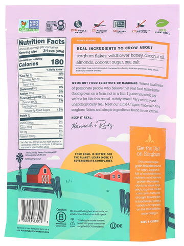 SEVEN SUNDAYS Honey Almond Little Crispies Cereal, 8 OZ