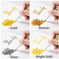 Edible Metallic Glitter Paint Set - Cake Paint Liquid Luster Dust With Brush For Fonfant Cake, Cookies, Macarons, Gumpaste, Icin