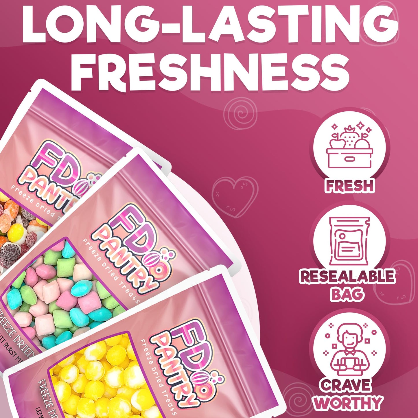 Freeze Dried Sour Candy Fruit Crunch Sour, Fruit Burst Sour, Sour Tarts (Sour 3 Count, 4 Oz)